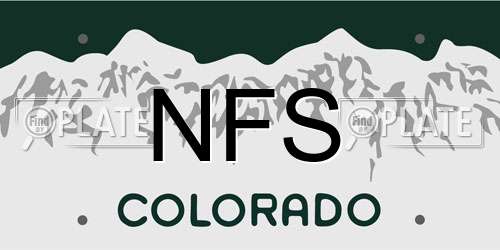 NFS Colorado License Plate