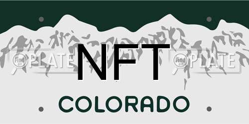 NFT Colorado License Plate