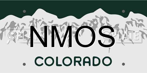 NMOS Colorado License Plate