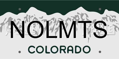 NOLMTS Colorado License Plate