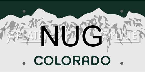 NUG Colorado License Plate