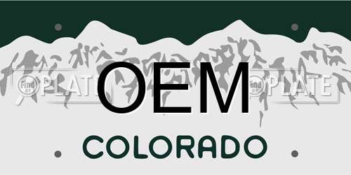 OEM Colorado License Plate