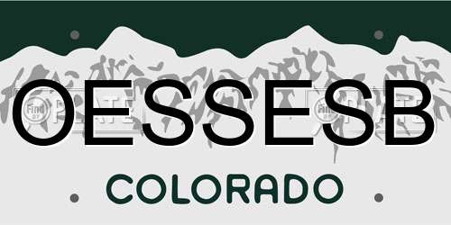 OESSESB Colorado License Plate