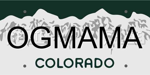 OGMAMA Colorado License Plate