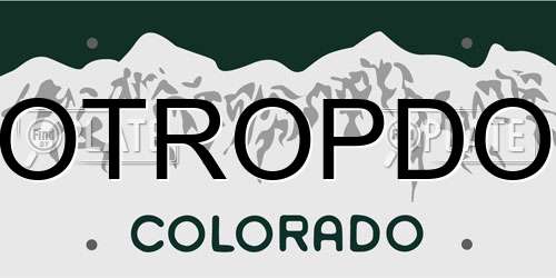 OTROPDO Colorado License Plate