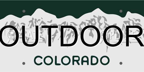 OUTDOOR Colorado License Plate
