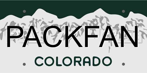 PACKFAN Colorado License Plate
