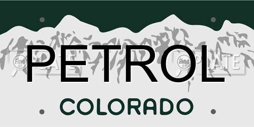 PETROL Colorado License Plate