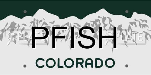 PFISH Colorado License Plate