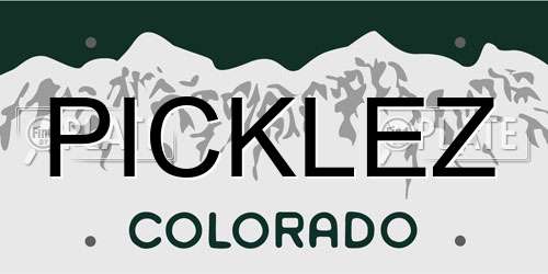 PICKLEZ Colorado License Plate