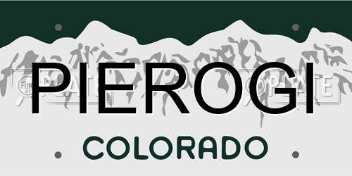PIEROGI Colorado License Plate