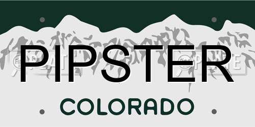 PIPSTER Colorado License Plate