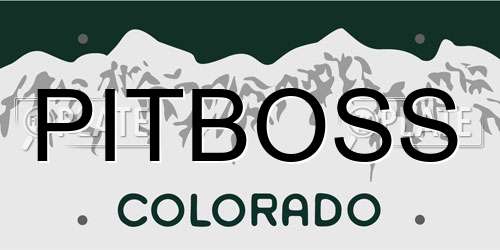 PITBOSS Colorado License Plate