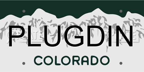 PLUGDIN Colorado License Plate