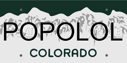 POPOLOL Colorado License Plate