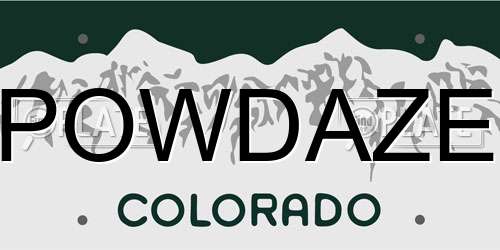 POWDAZE Colorado License Plate