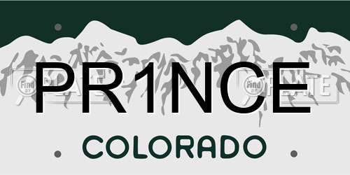 PR1NCE Colorado License Plate