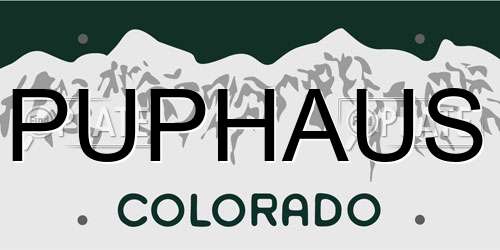 PUPHAUS Colorado License Plate