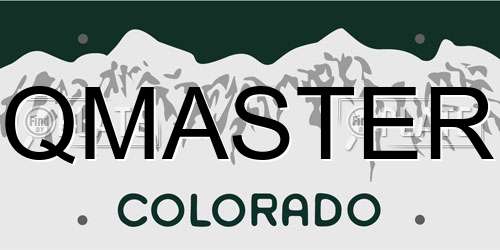 QMASTER Colorado License Plate
