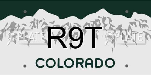 R9T Colorado License Plate
