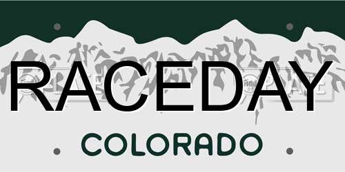 RACEDAY Colorado License Plate
