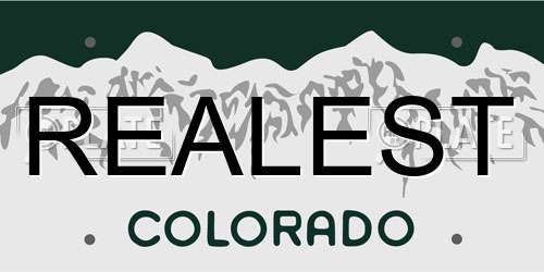 REALEST Colorado License Plate