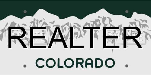 REALTER Colorado License Plate