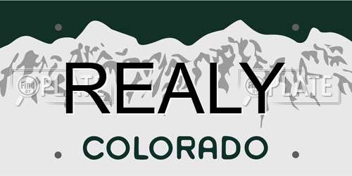 REALY Colorado License Plate