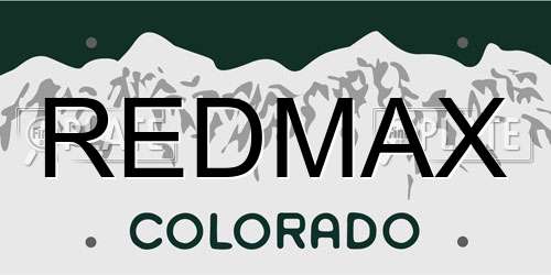 REDMAX Colorado License Plate