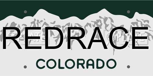 REDRACE Colorado License Plate