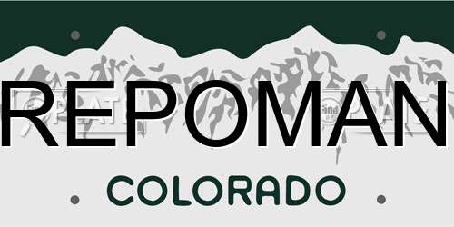REPOMAN Colorado License Plate