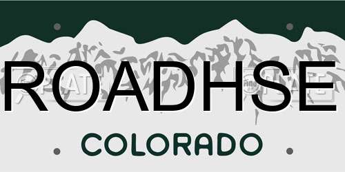 ROADHSE Colorado License Plate