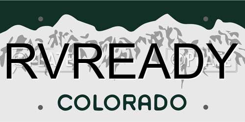RVREADY Colorado License Plate