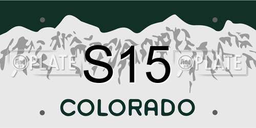 S15 Colorado License Plate