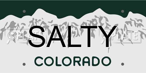 SALTY Colorado License Plate