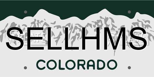 SELLHMS Colorado License Plate