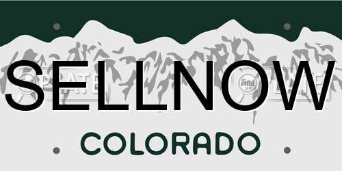 SELLNOW Colorado License Plate