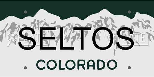 SELTOS Colorado License Plate