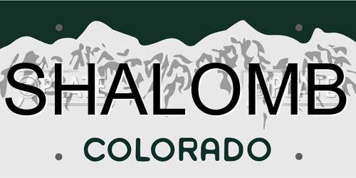 SHALOMB Colorado License Plate