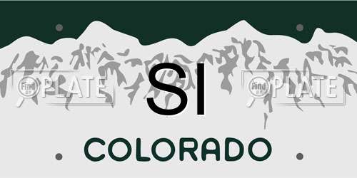 SI Colorado License Plate
