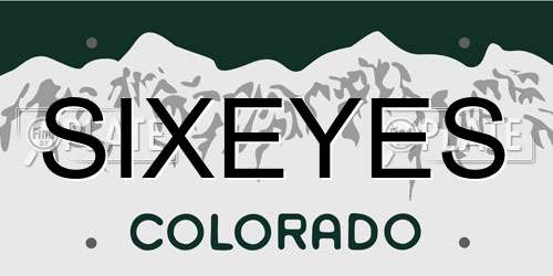 SIXEYES Colorado License Plate