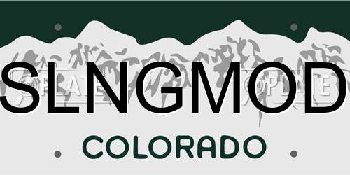 SLNGMOD Colorado License Plate