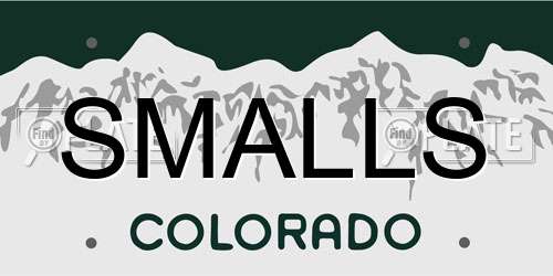 SMALLS Colorado License Plate