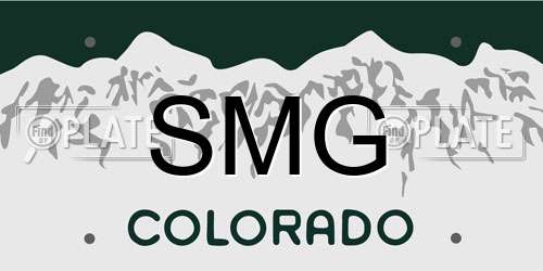 SMG Colorado License Plate