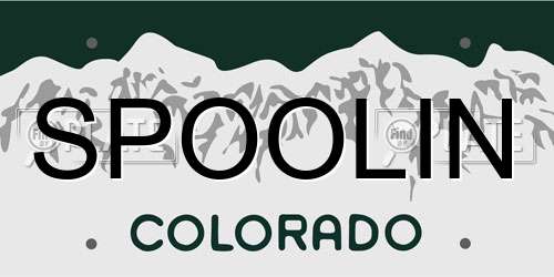 SPOOLIN Colorado License Plate