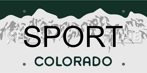 SPORT Colorado License Plate