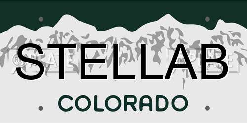 STELLAB Colorado License Plate