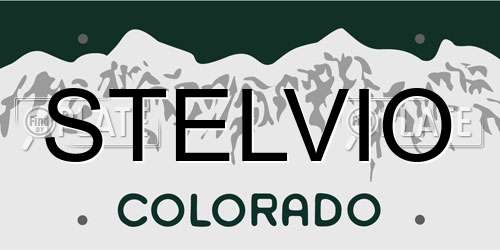 STELVIO Colorado License Plate
