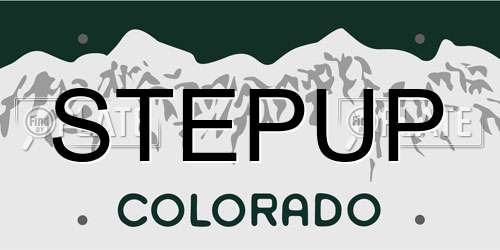 STEPUP Colorado License Plate