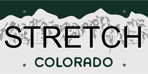 STRETCH Colorado License Plate